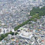 冰川参道空中照片