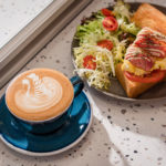 Hap Coffee food drinks_Latte_Bacon Toast